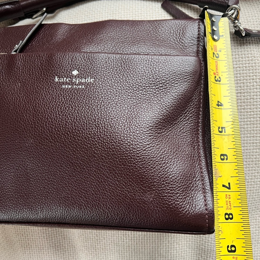 Kate Spade Burgundy Leather Shoulder Bag - Picture 6 of 7
